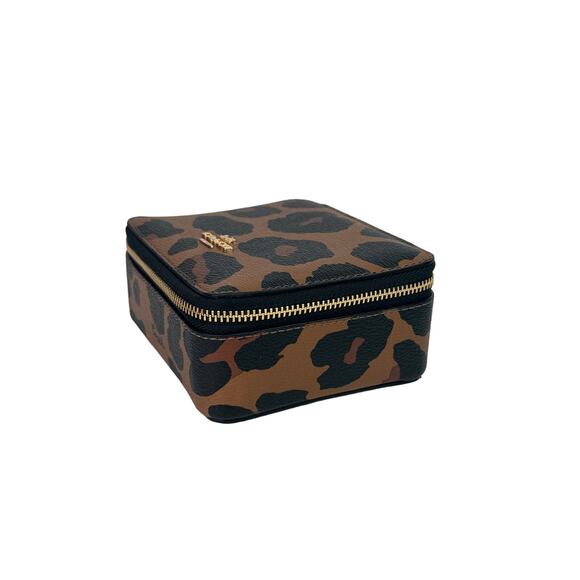 Coach Jewlery Box with Leopard print  New - Picture 4 of 8